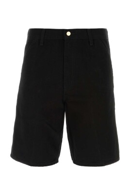 sort-bomuld-bermuda-shorts