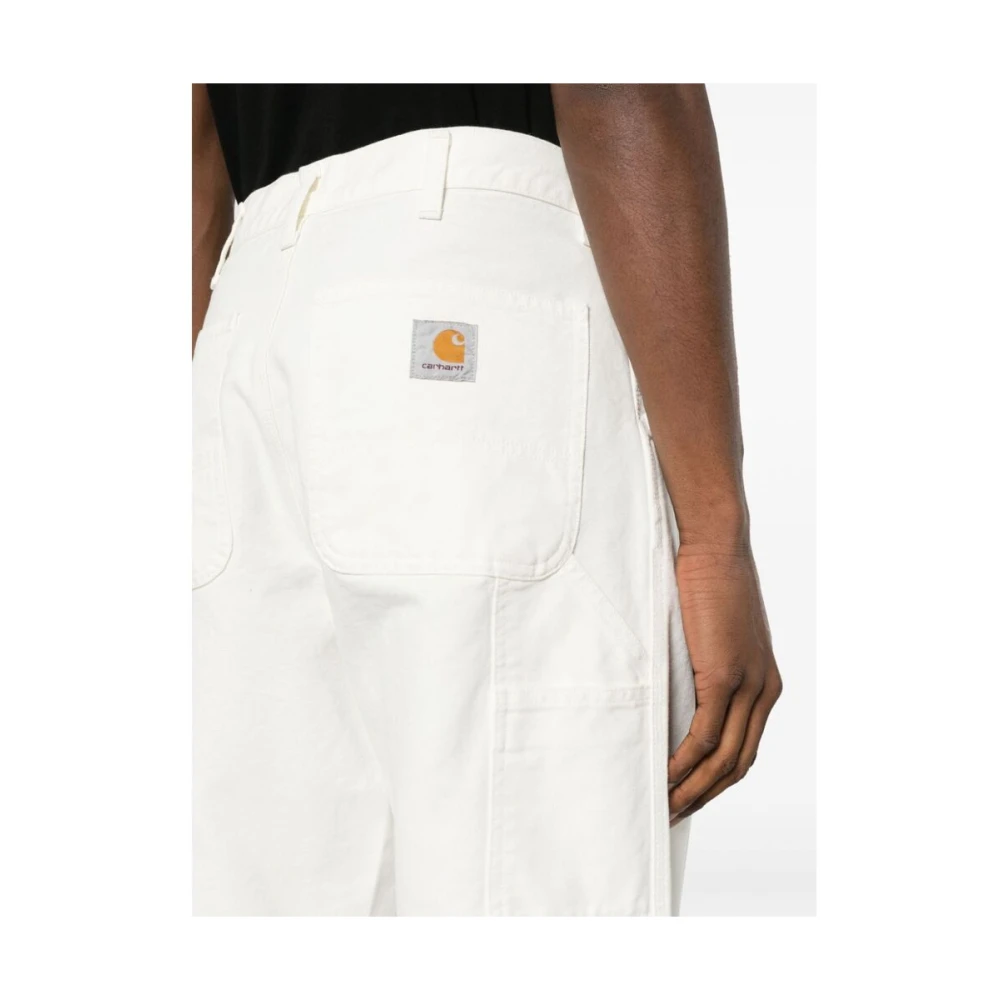 Carhartt WIP Biologisch Katoenen Timmermansbroek White Heren
