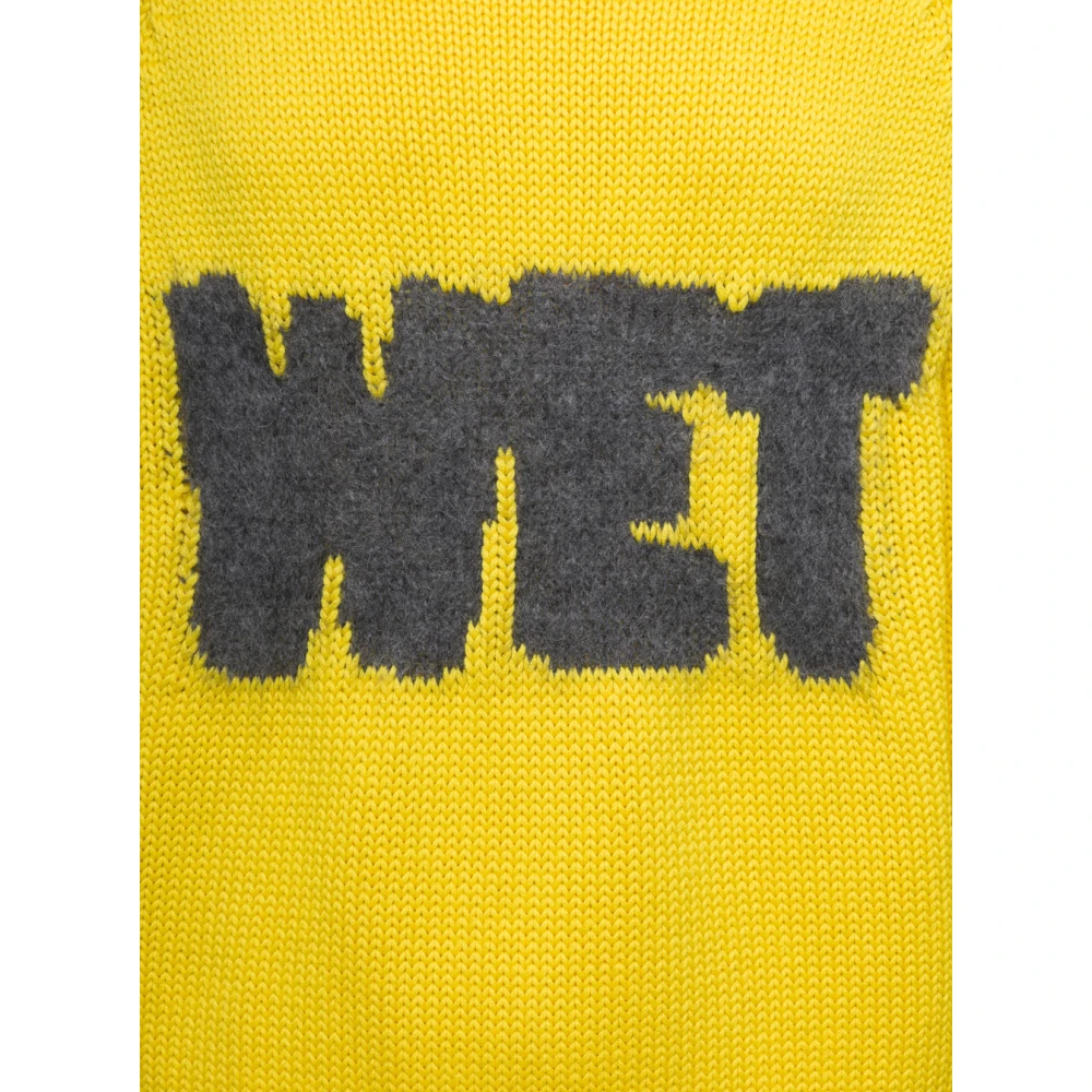 ERL Round-neck Knitwear Yellow Heren