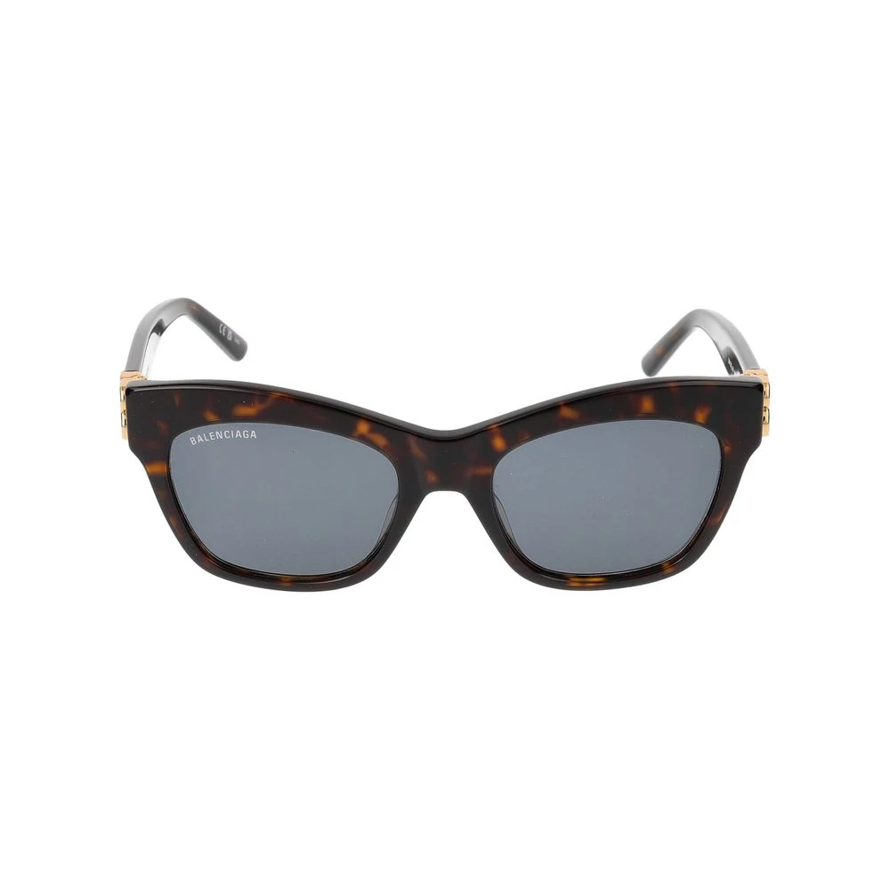 Balenciaga Women's Brown Sunglasses, 53 Mm, Stylish Green Sunglasses With Gold Accents