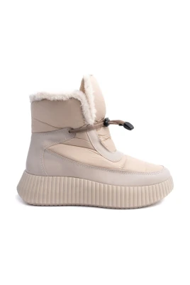 Beige Ankelboots