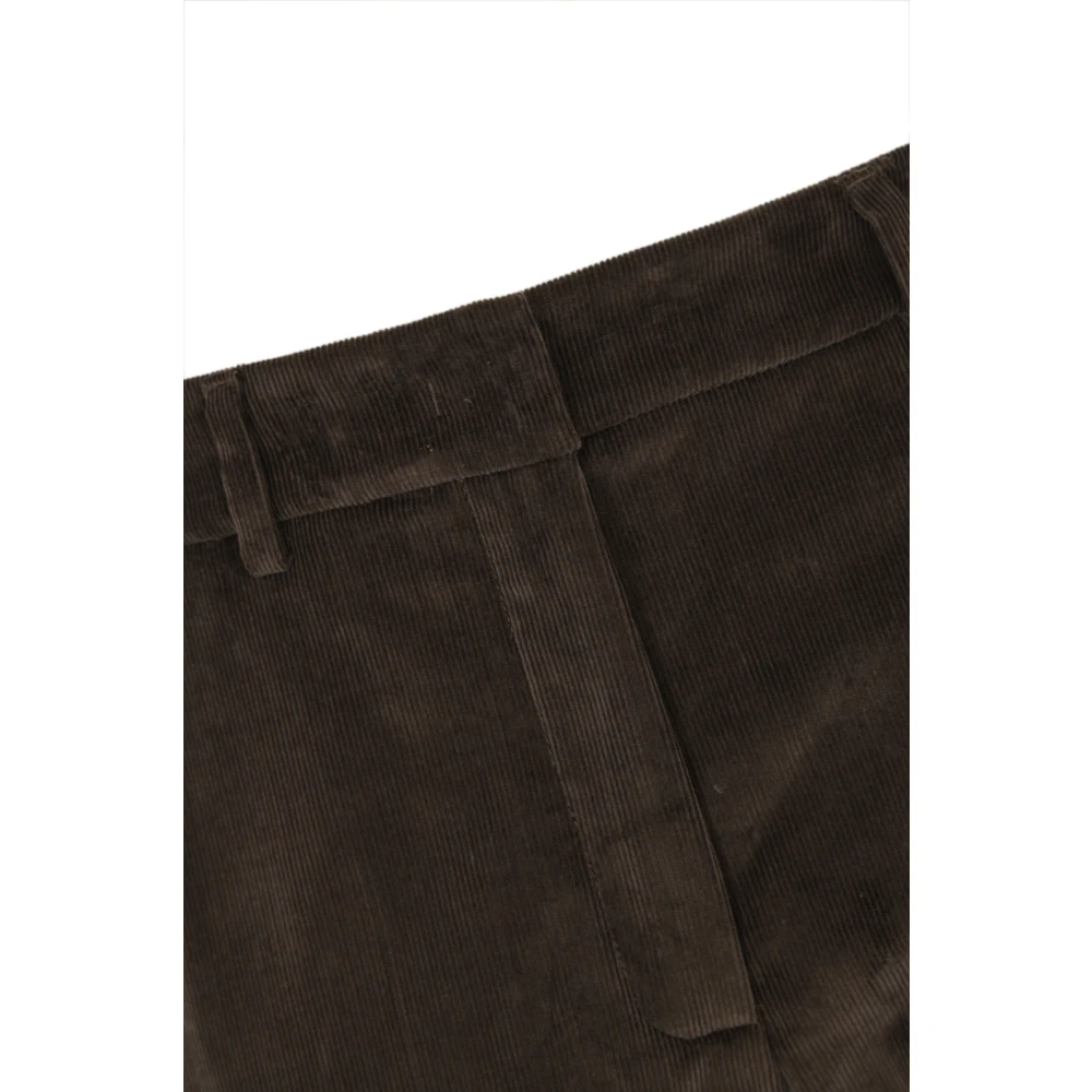 Max Mara Weekend Bruine Fluwelen Flared Broek Brown Dames