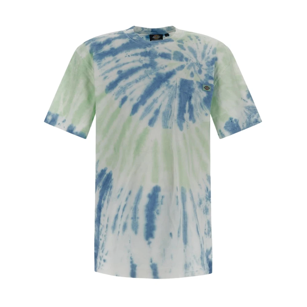 Dickies Kleurrijk T-shirt met Kleurstof Blue Heren