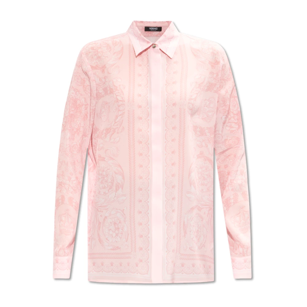 Versace Zijden shirt Pink Dames