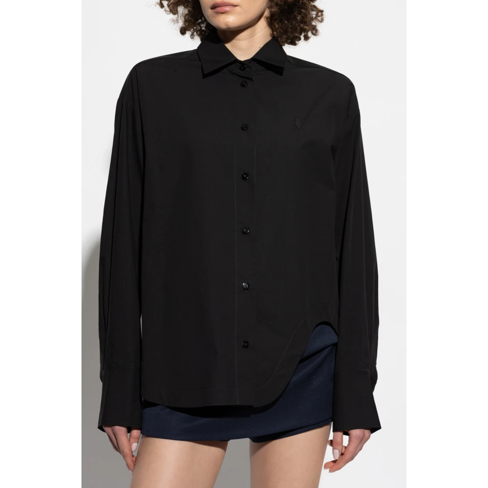 The Attico Logo shirt Black Dames