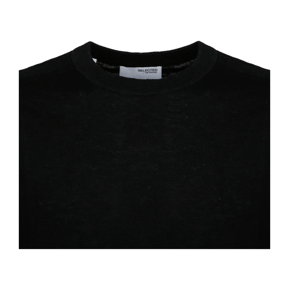Selected Homme T-Shirts Black Heren