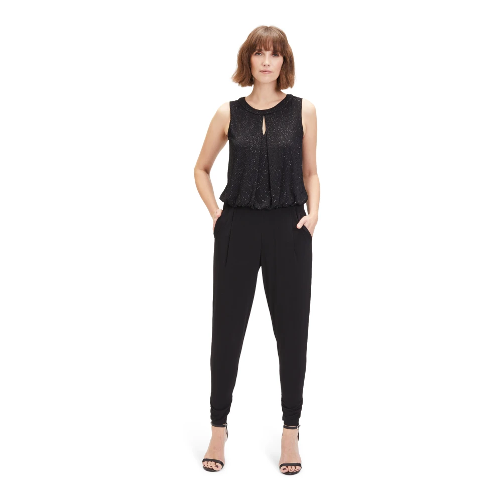 Vera Mont Glitter Mouwloze Jumpsuit Blue Dames