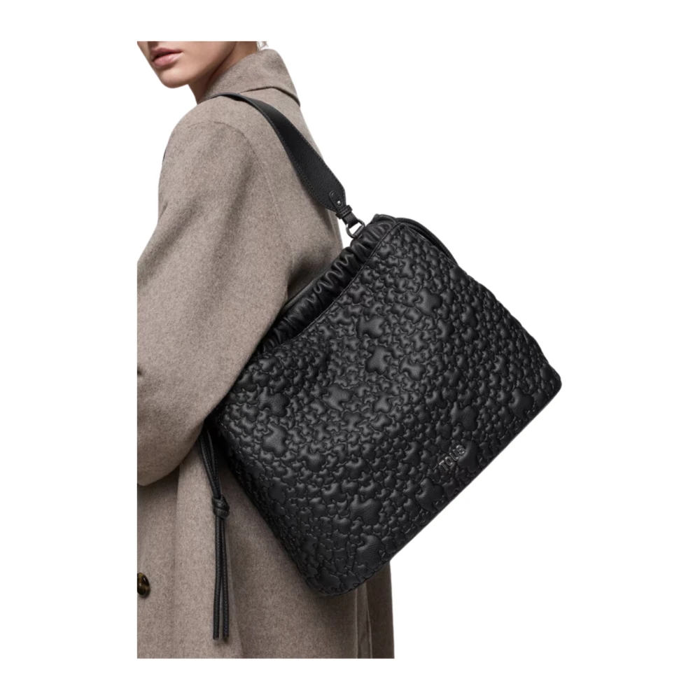 Tous Puffy Bear Zwarte Schoudertas Black Dames