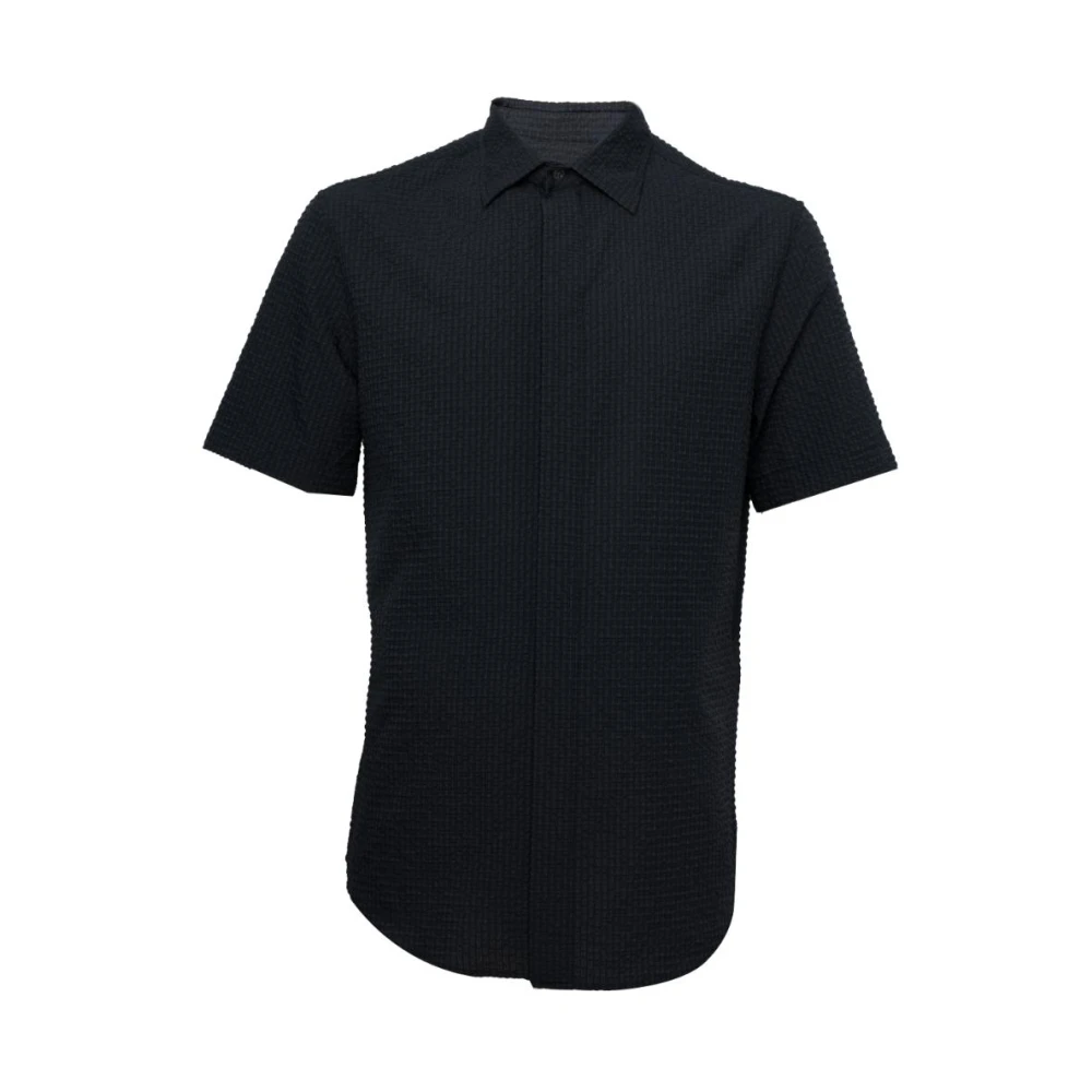Emporio Armani Uomo Grigio - Short Sleeve Camicie - Shirts - L
