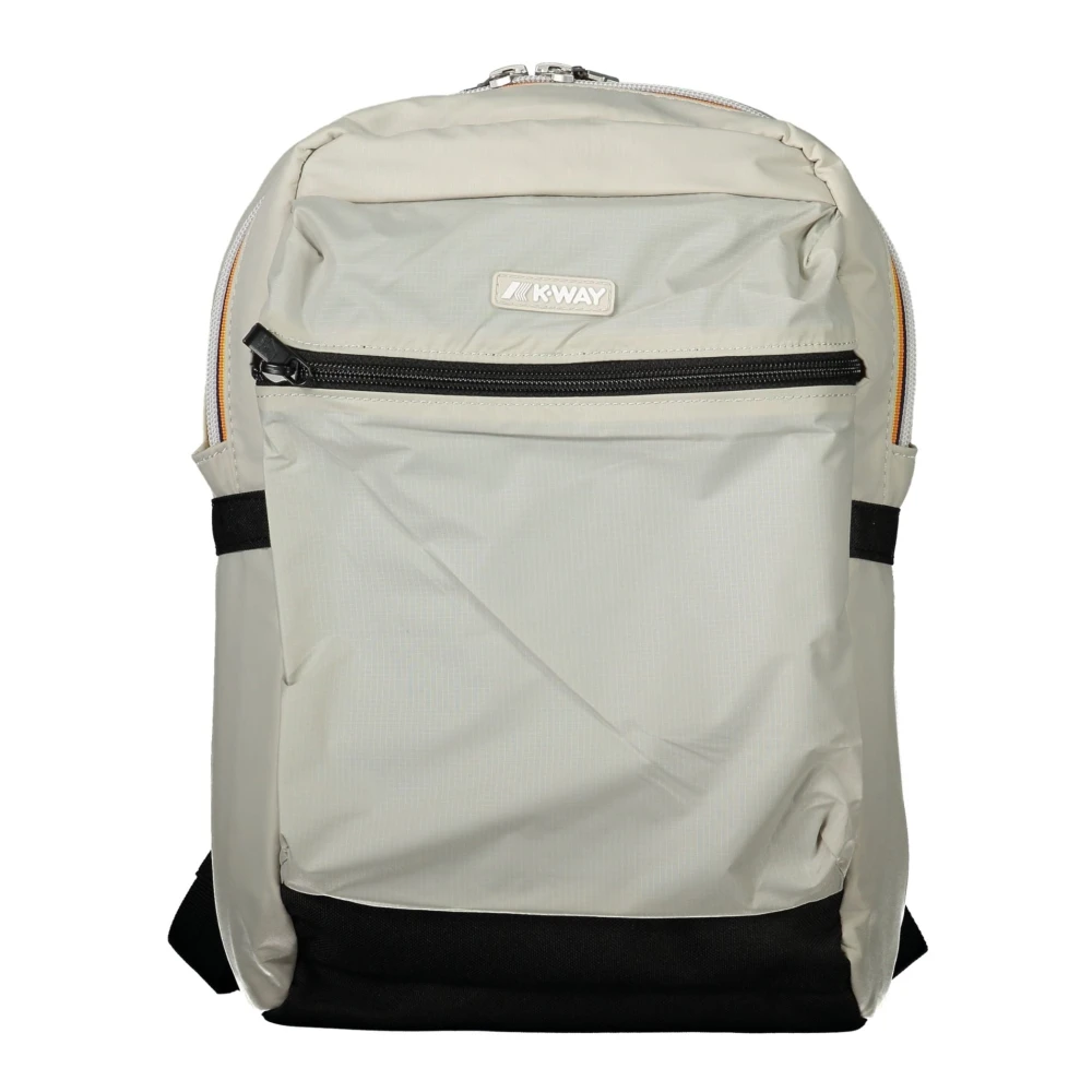 K-way Grijze Herenrugzak met Diverse Functies Gray Unisex