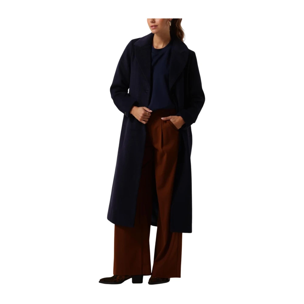 Notre-v Elegante Donkerblauwe Jas Blue Dames