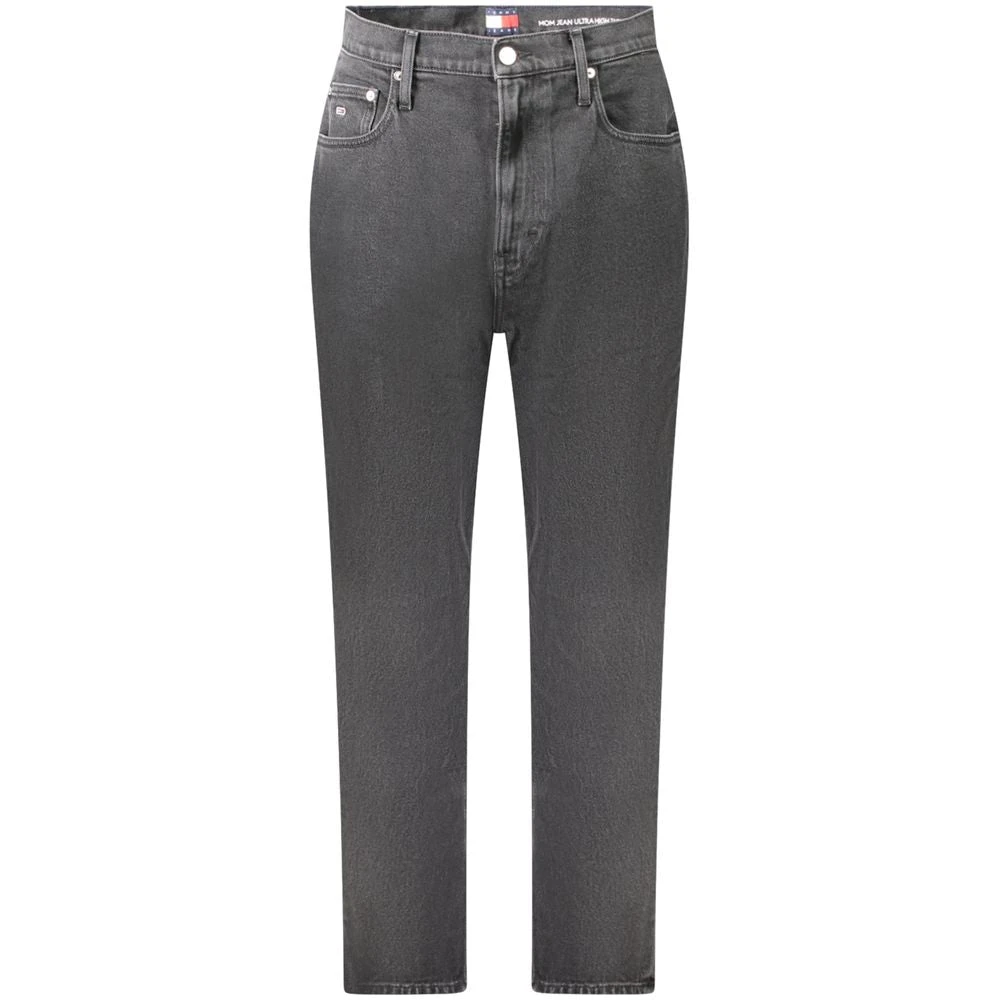 Tommy Hilfiger Women's Gray Slim Fit Jeans, W25 L32, Black Cotton Mom Jeans