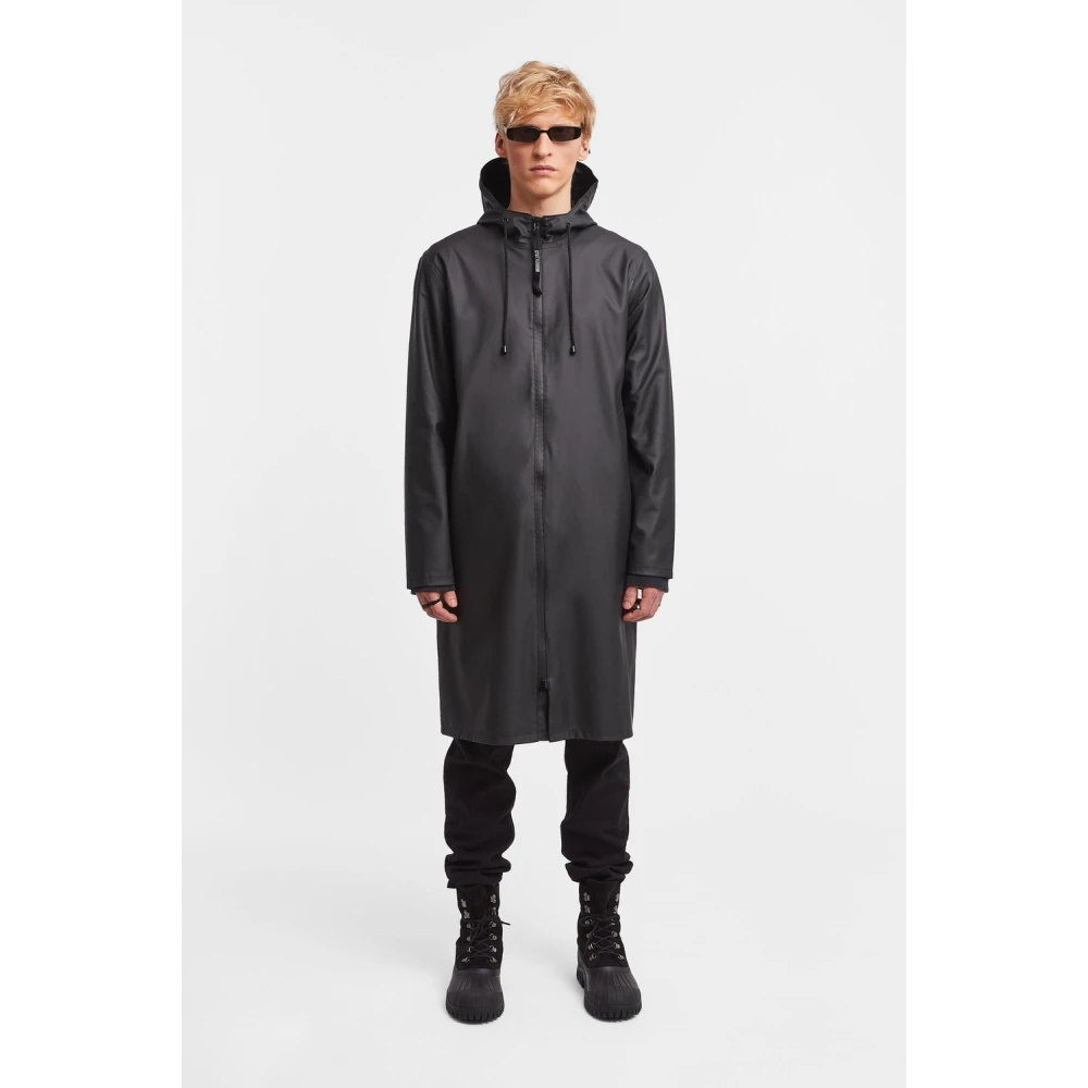 Stutterheim Urban Waterdichte Hooded Rits Parka Black Heren
