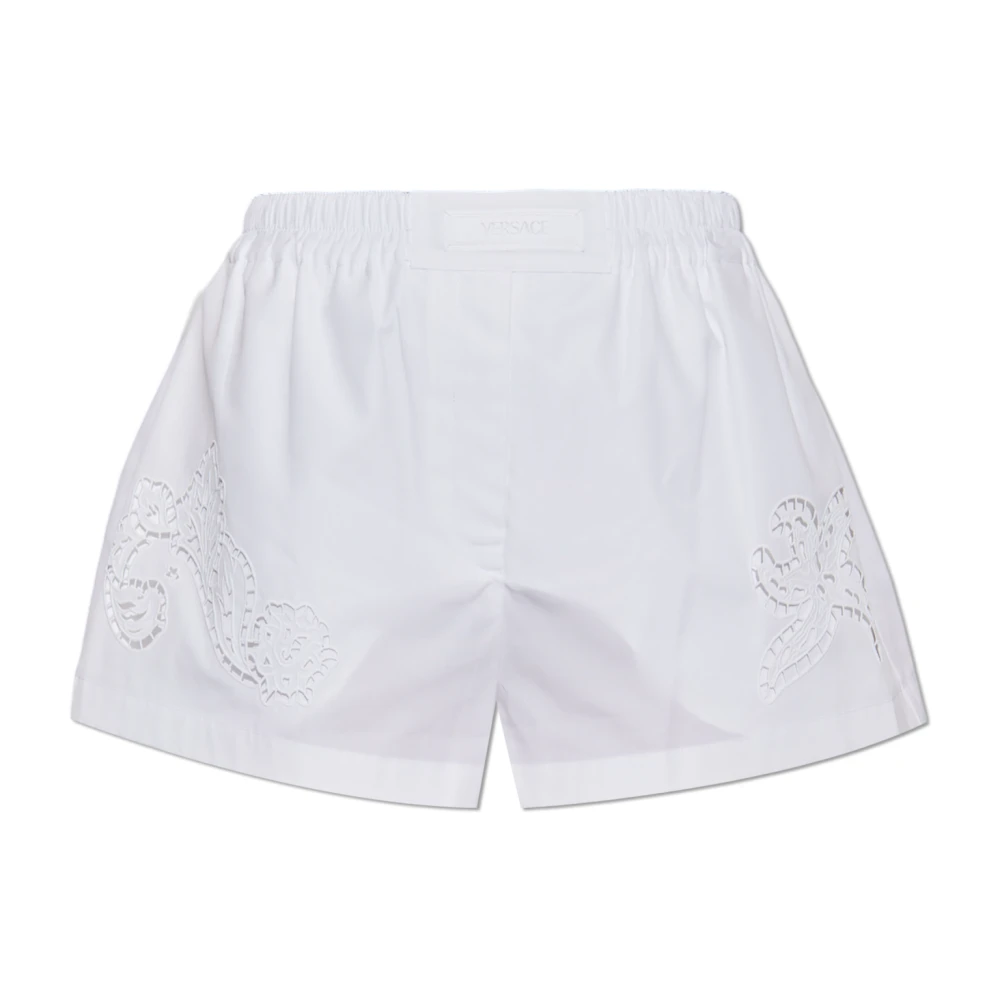 Versace Katoenen shorts White Dames