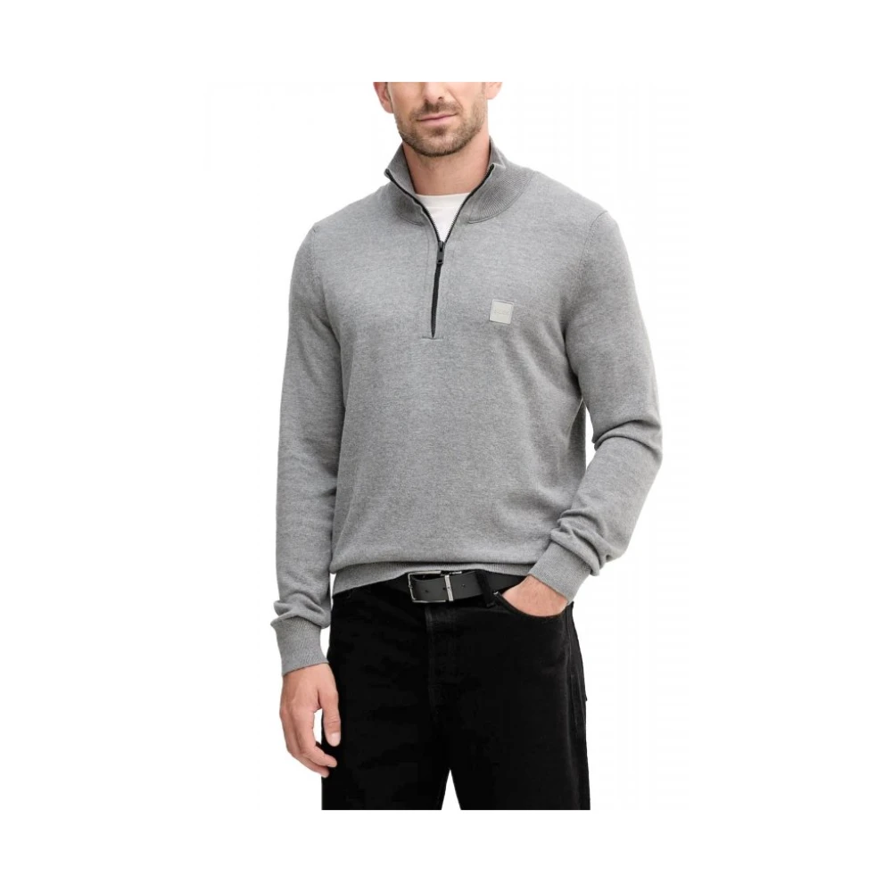 Hugo Mannelijk Grijs Turtleneck Sweater