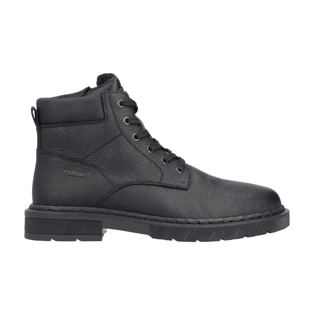 Rieker Men's Black Lace-Up Boots, 7 Uk, Lace-Up Ankle Boots