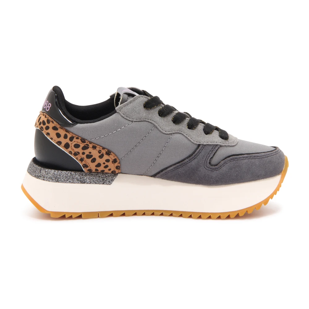Sun68 Big Star Girl Mix Material Schoenen Dames Schoenen Grijs