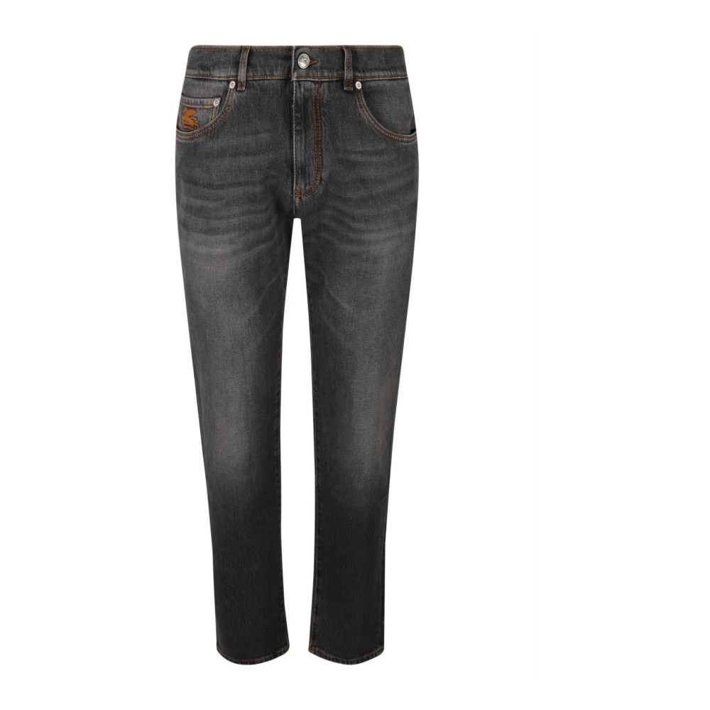 ETRO Stijlvolle Denim Jeans Black Heren