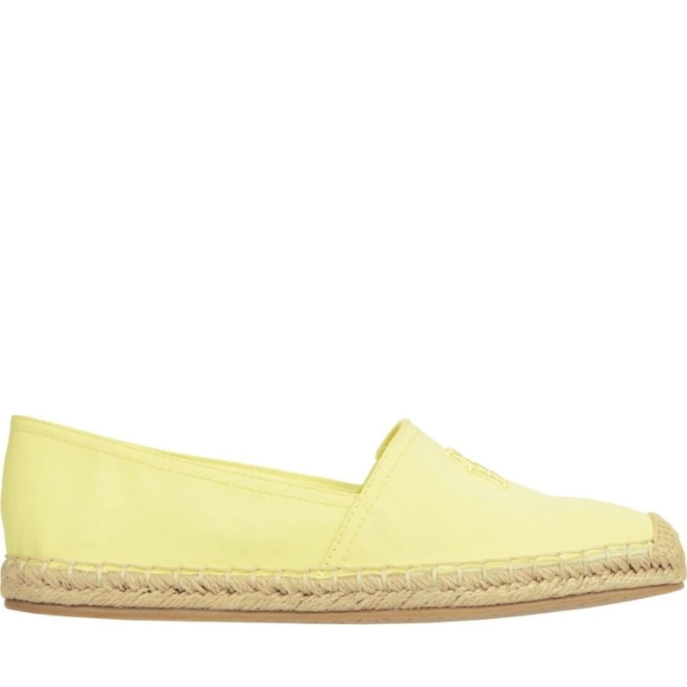 Gul Tulipan Brodert Espadrilles