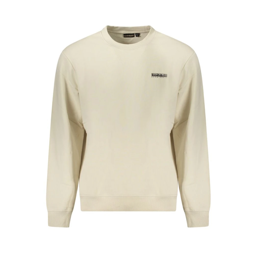 Napapijri Beige Cotton Men Jumper Casual Style - Male - Sweatshirts - 3XL - Sweatshirts & Hoodies