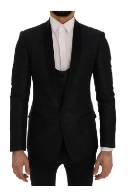 Blå MARTINI Slim 2-Delad Blazer