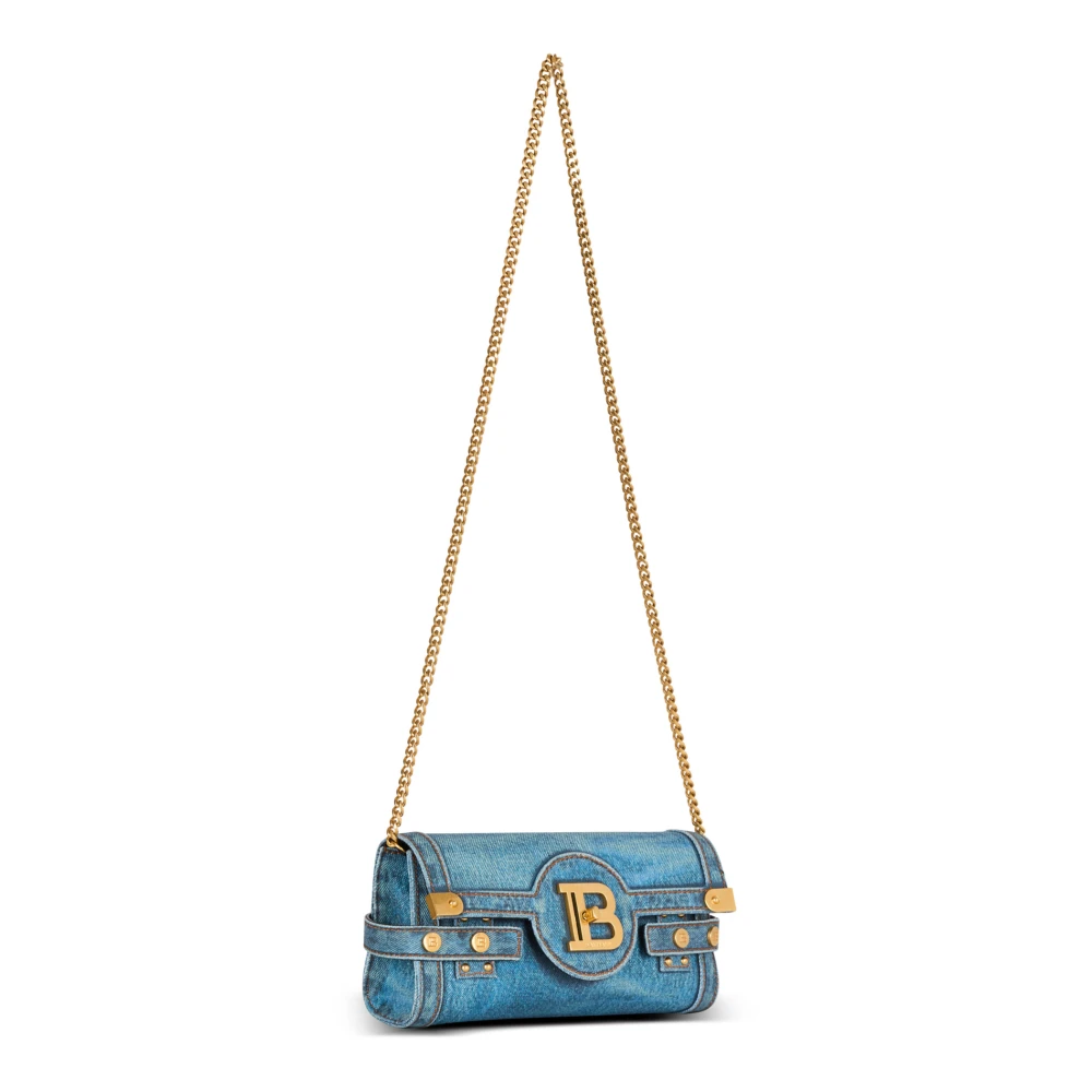 Balmain B-Buzz Pouch 23 Blue Dames