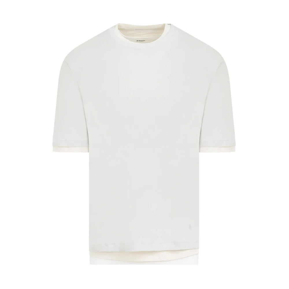 Jil Sander Heren Grijs T-Shirt & Polo Collectie Gray Heren