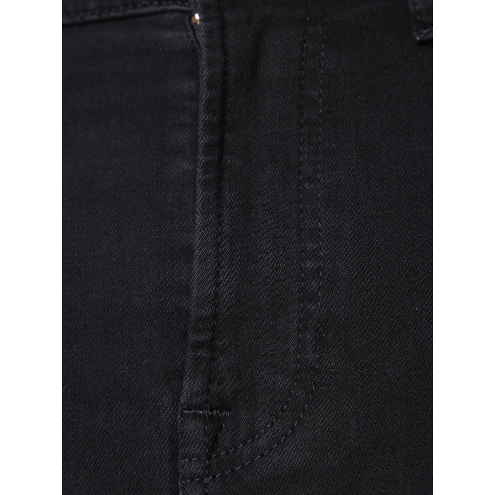 7 For All Mankind Jeans Straight Bleu Black Dames
