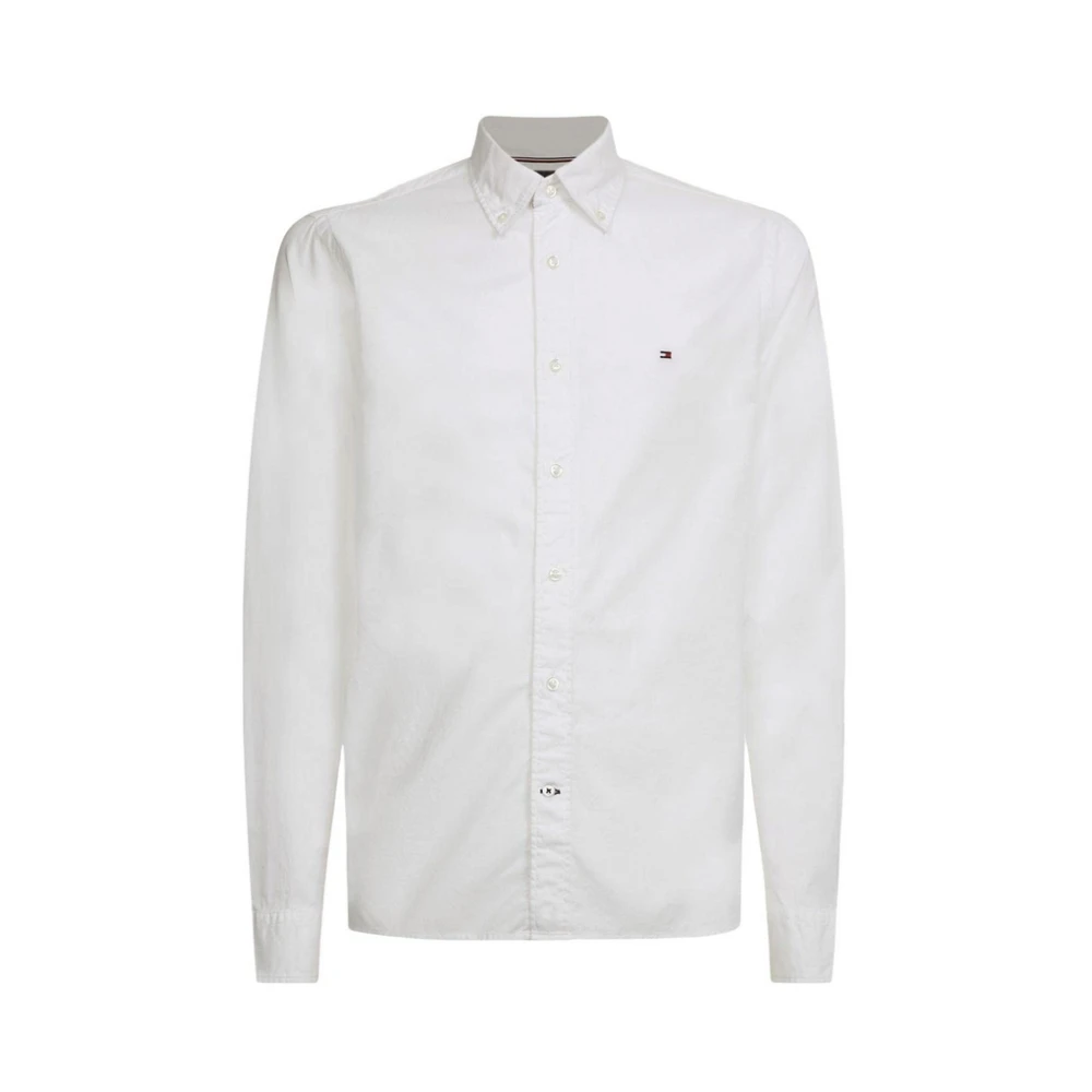 Tommy Hilfiger Men's White Casual Long Sleeve Shirt - Casual Shirts - Xl - Shirts