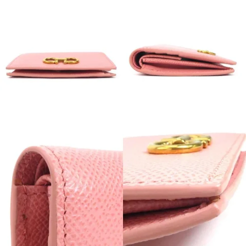 Salvatore Ferragamo Pre-owned Leather wallets Pink Dames