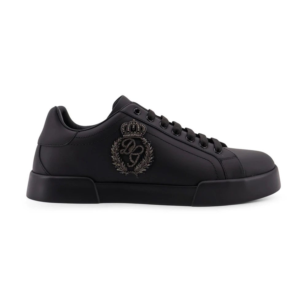 Dolce & Gabbana Men's Light Portofino Strobel Calfskin Sneakers