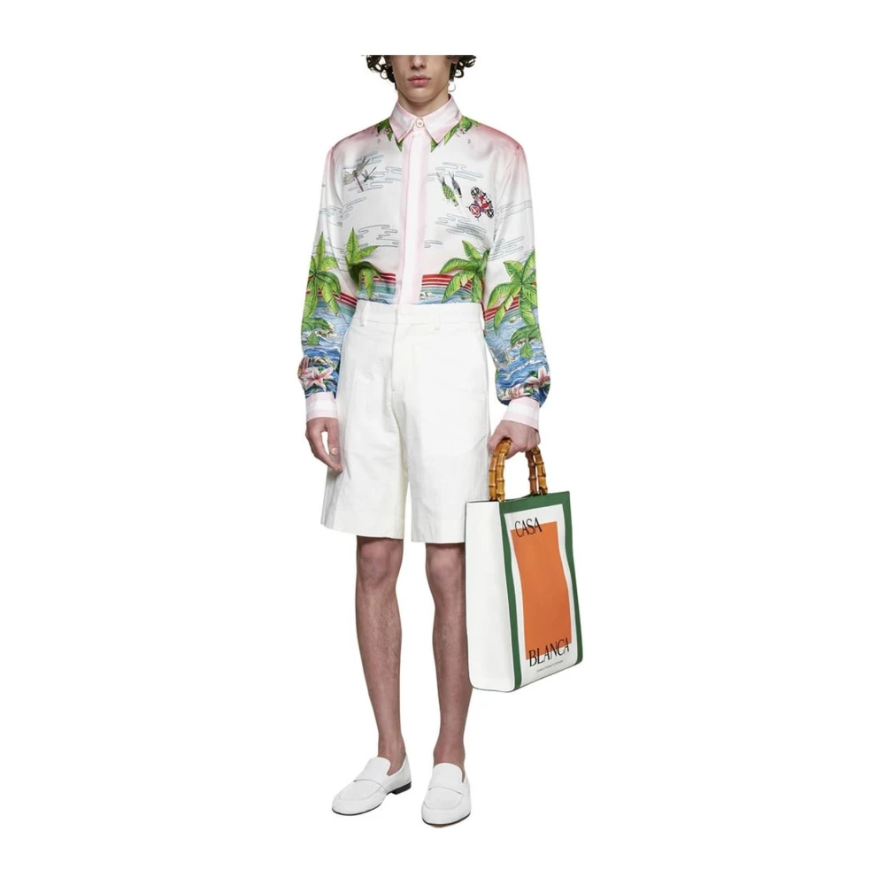 Casablanca Palm Court Witte Shorts Stijlvol Veelzijdig White Heren