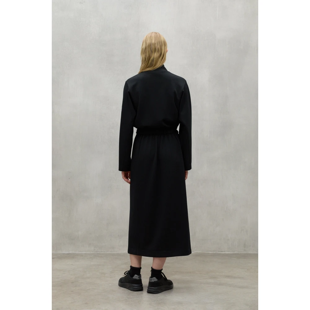 Ecoalf Zwarte Jurk 319 Black Dames