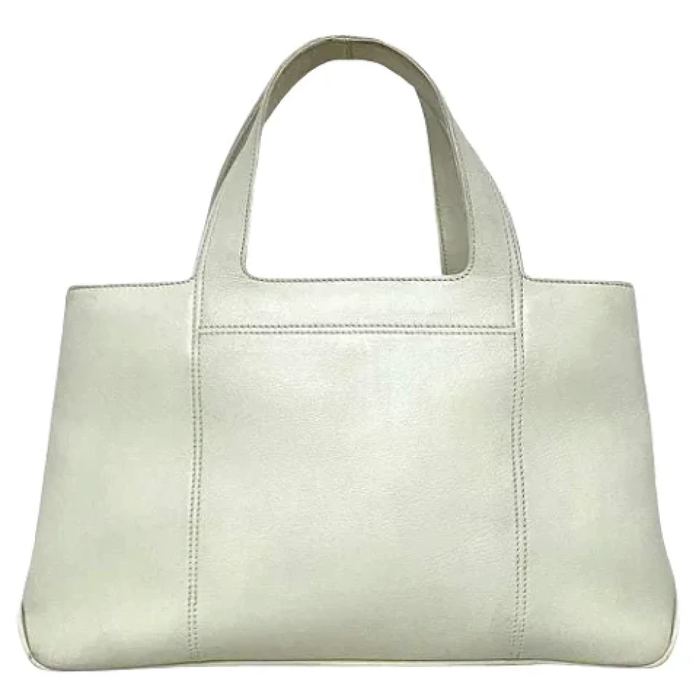Salvatore Ferragamo Pre-owned Leather totes White Dames