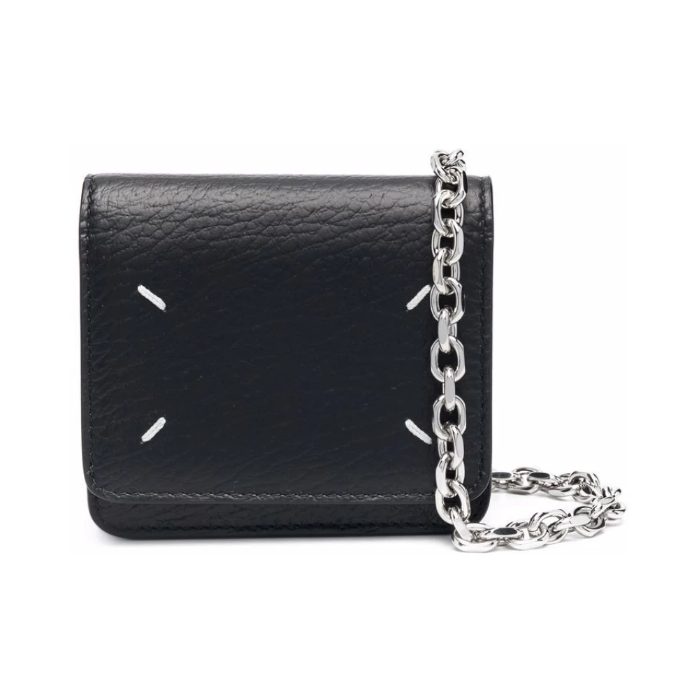 Maison Margiela Black Portafoglio Wallet - Female - Wallets & Cardholders - One Size - Accessories