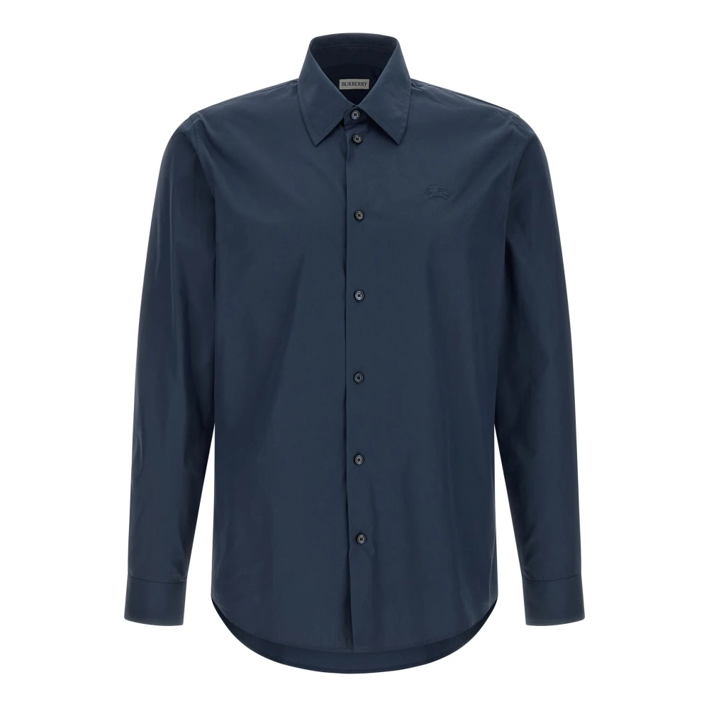 Burberry Men's Blue Regular Fit Cotton Poplin Shirt - Casual Shirts - M - Shirts