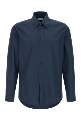 Regular Fit Poplin Skjorta i Bomull