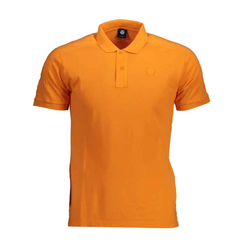 North Sails Men's Orange Polo Shirts, M, Short Sleeve Polo Shirt