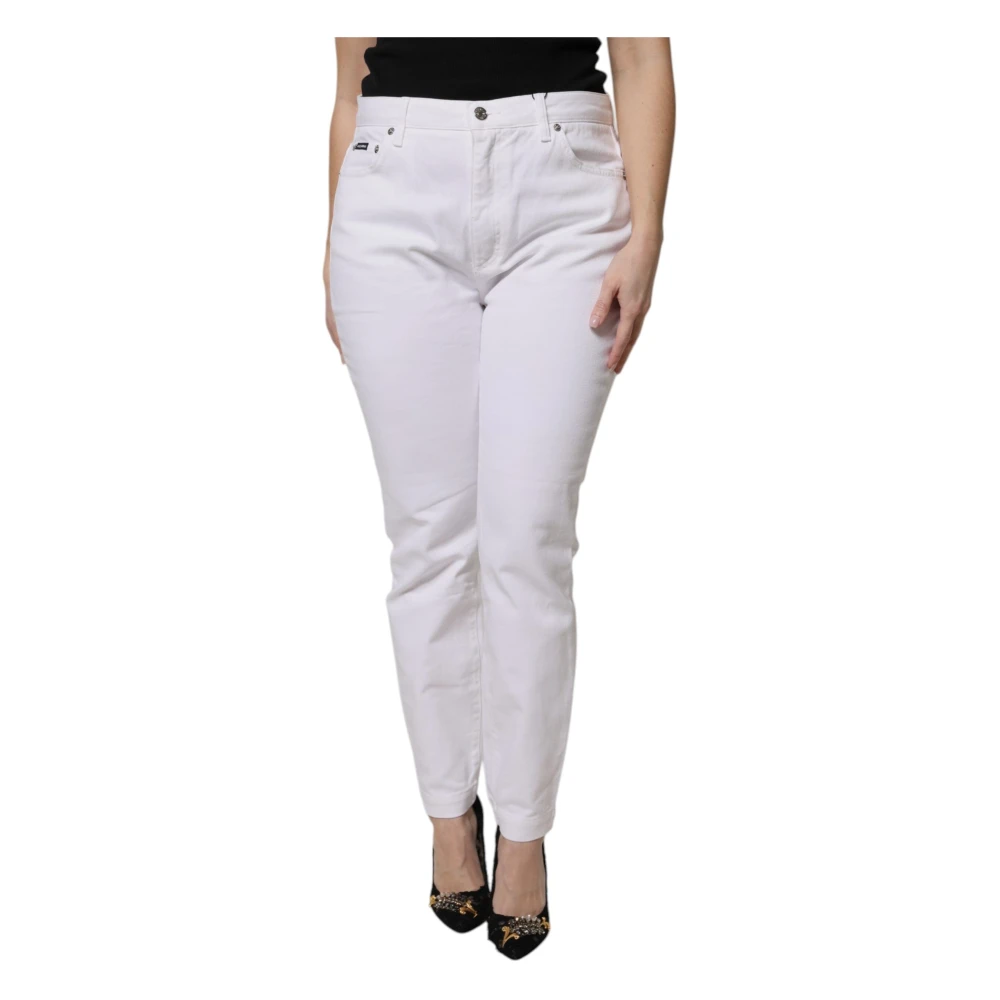 Dolce & Gabbana Women's White Skinny Jeans,, Skinny Denim Jeans Extra Large