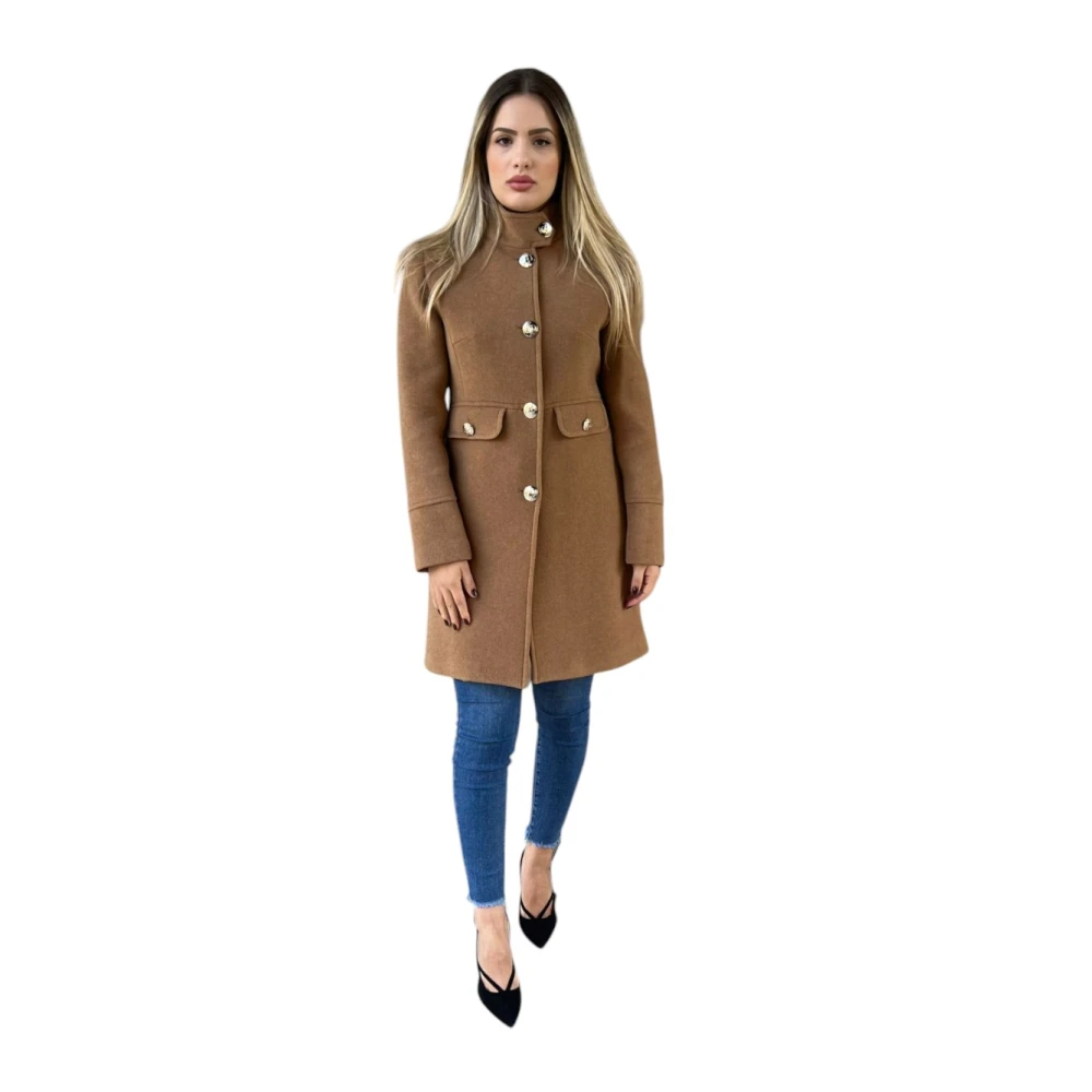 Liu Jo Stijlvolle Winterjas Brown Dames