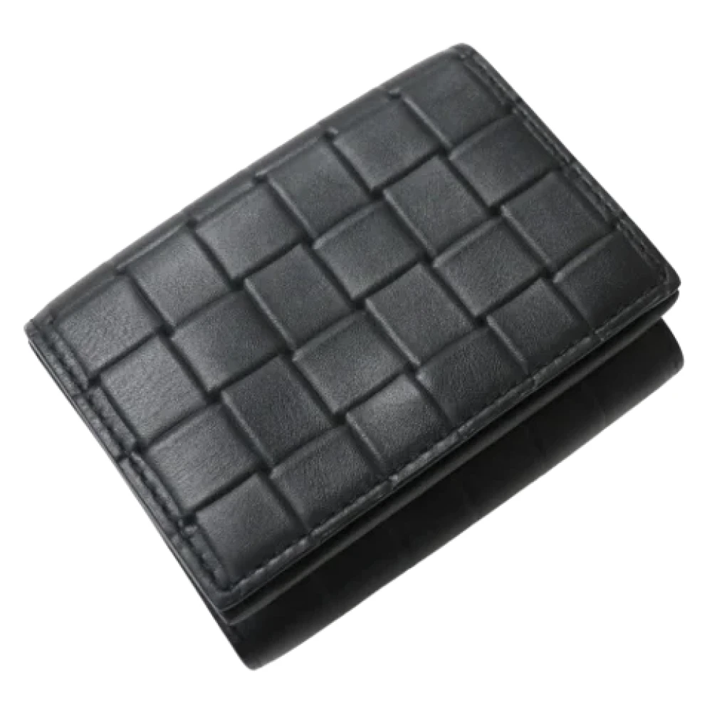 Bottega Veneta Vintage Pre-owned Leather wallets Black Dames