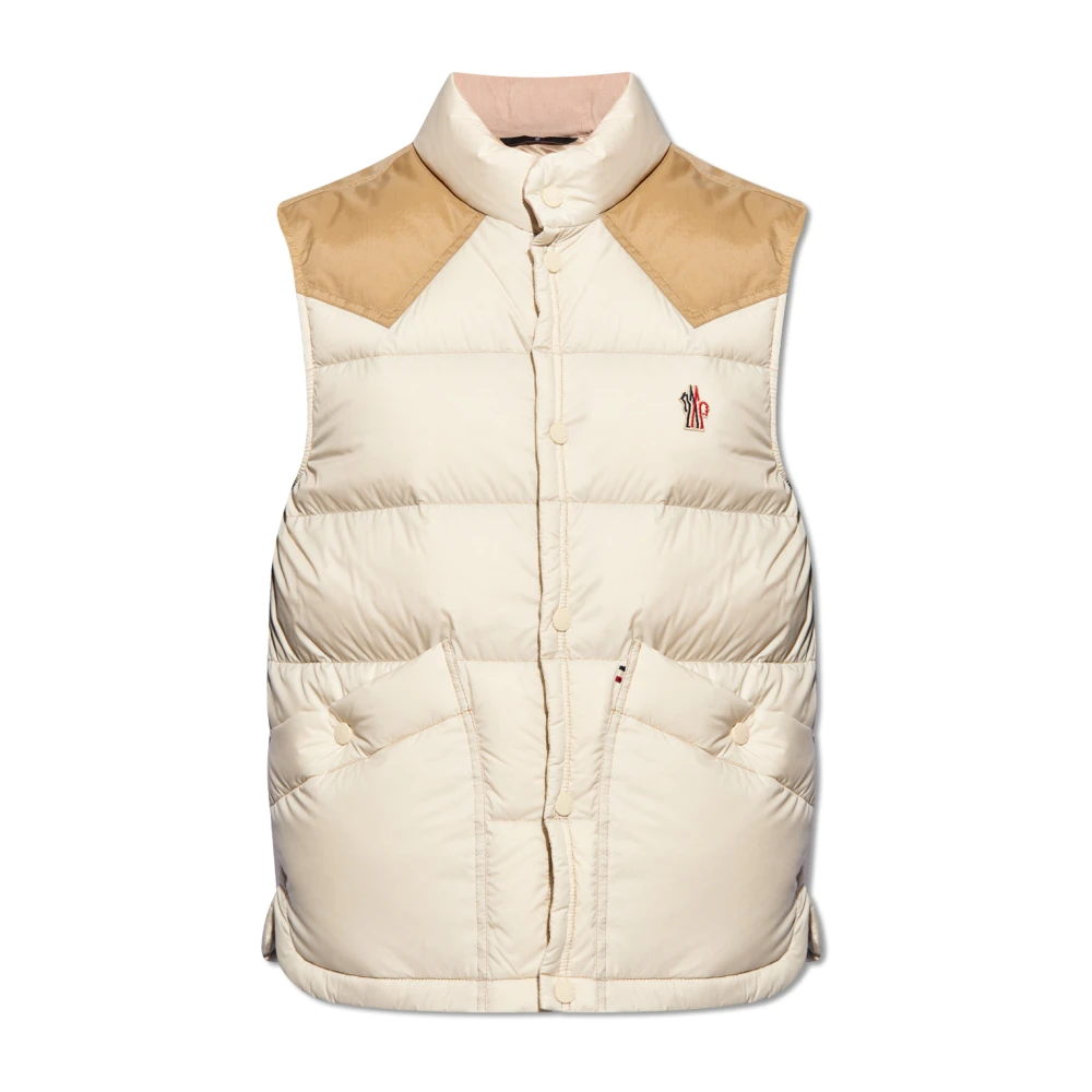 Moncler - Jackets > Vests - Beige - Moncler - Modalova
