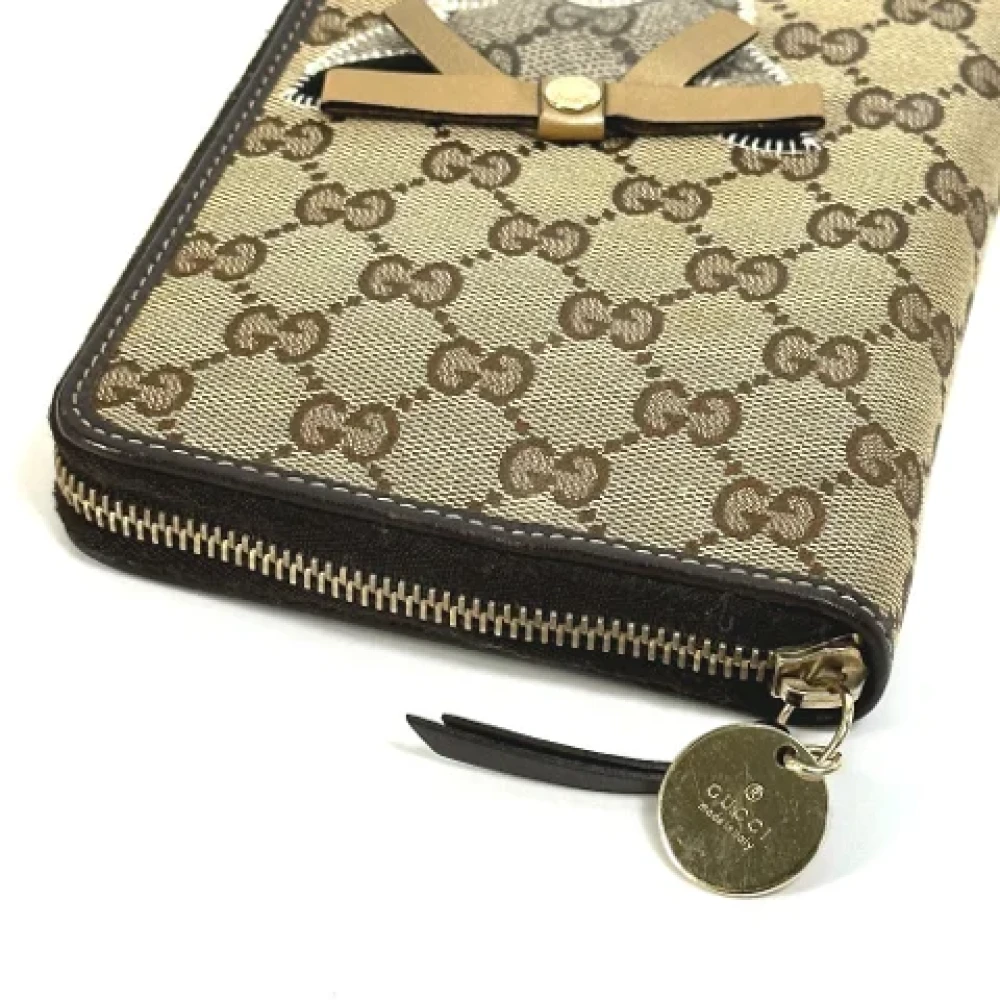 Gucci Vintage Pre-owned Canvas home-office Brown Dames