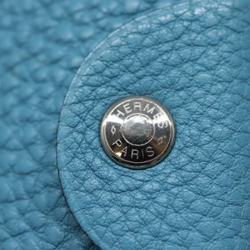 Hermès Vintage Pre-owned Leather home-office Blue Dames
