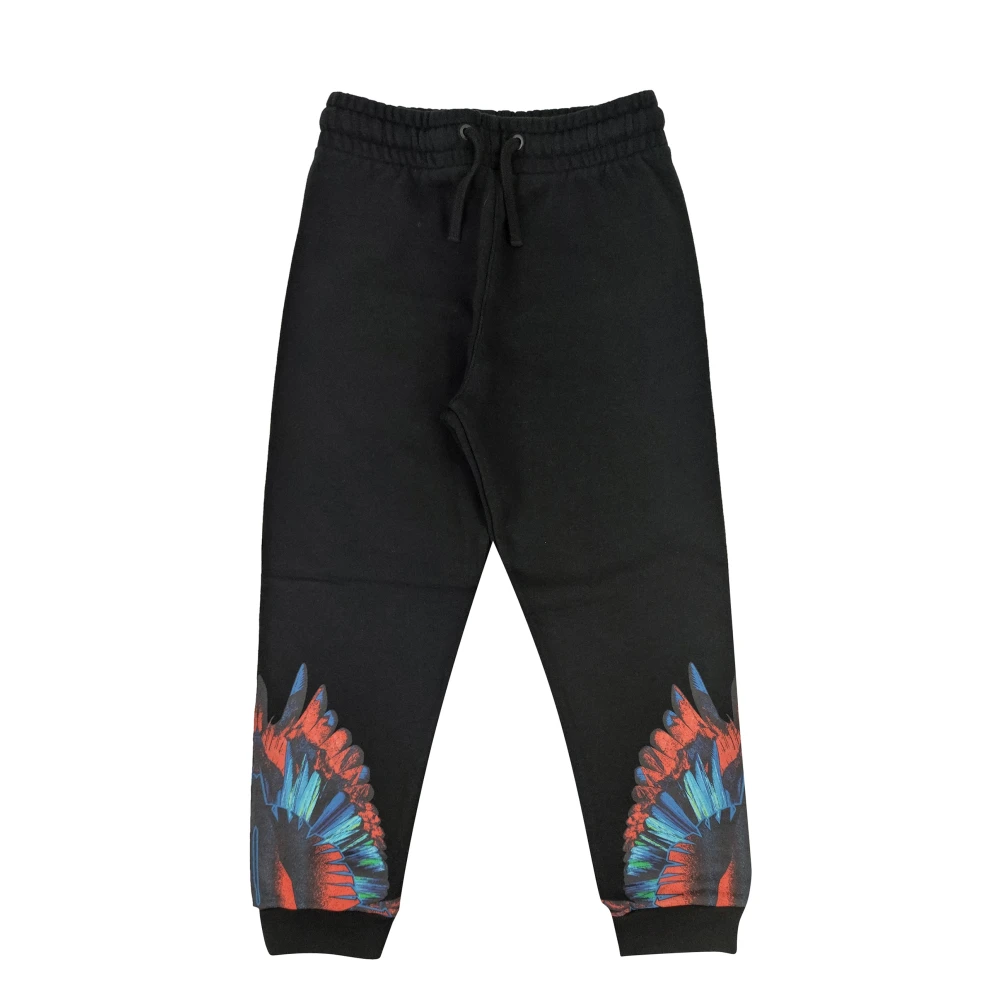 Marcelo Burlon Black Sweatpants, Male, 12 Y, Pantalone Sportivo