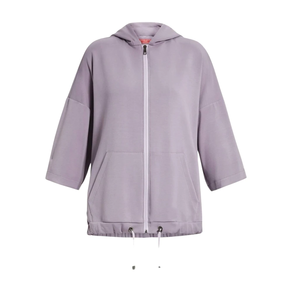 Marina Rinaldi Stijlvolle hoodie jurkblouse Purple Dames