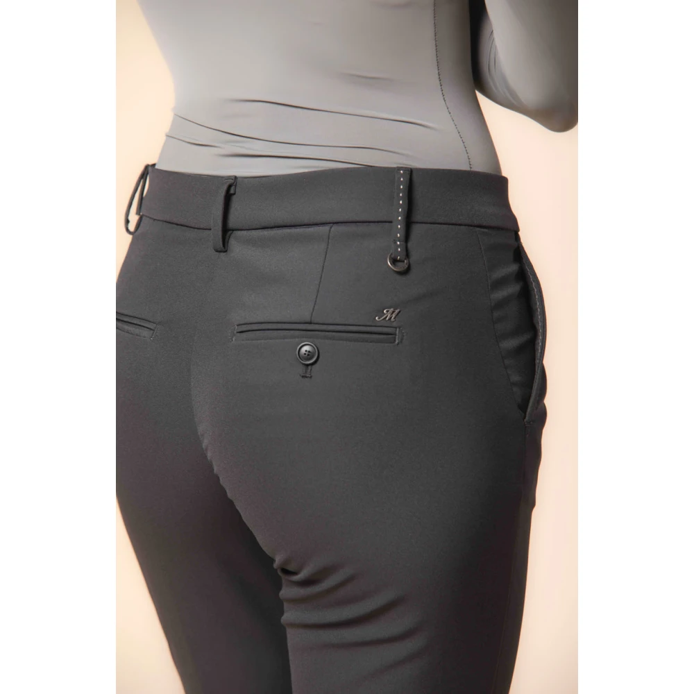 Mason's Slim Fit Chino Broek Donkergrijs Gray Dames