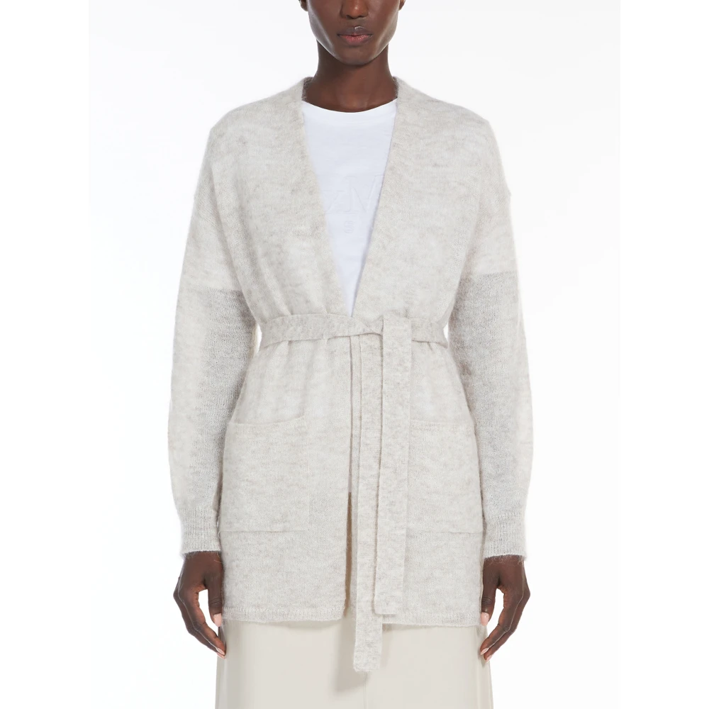 Max Mara Beige Cardigan Sweater Wrap Style Beige Dames