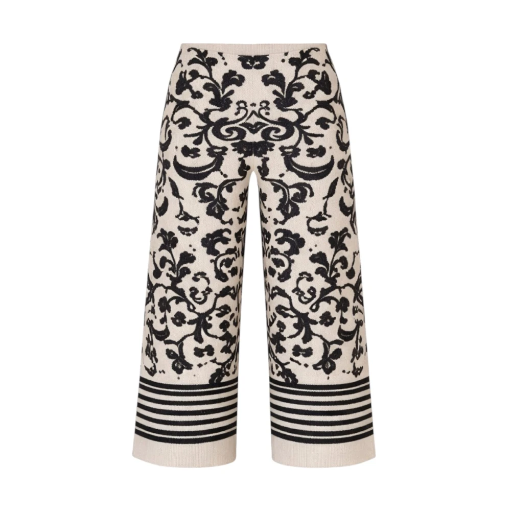 Liu Jo Kvinno Beige Byxor Dam, Xs, Cropped Vida Byxor