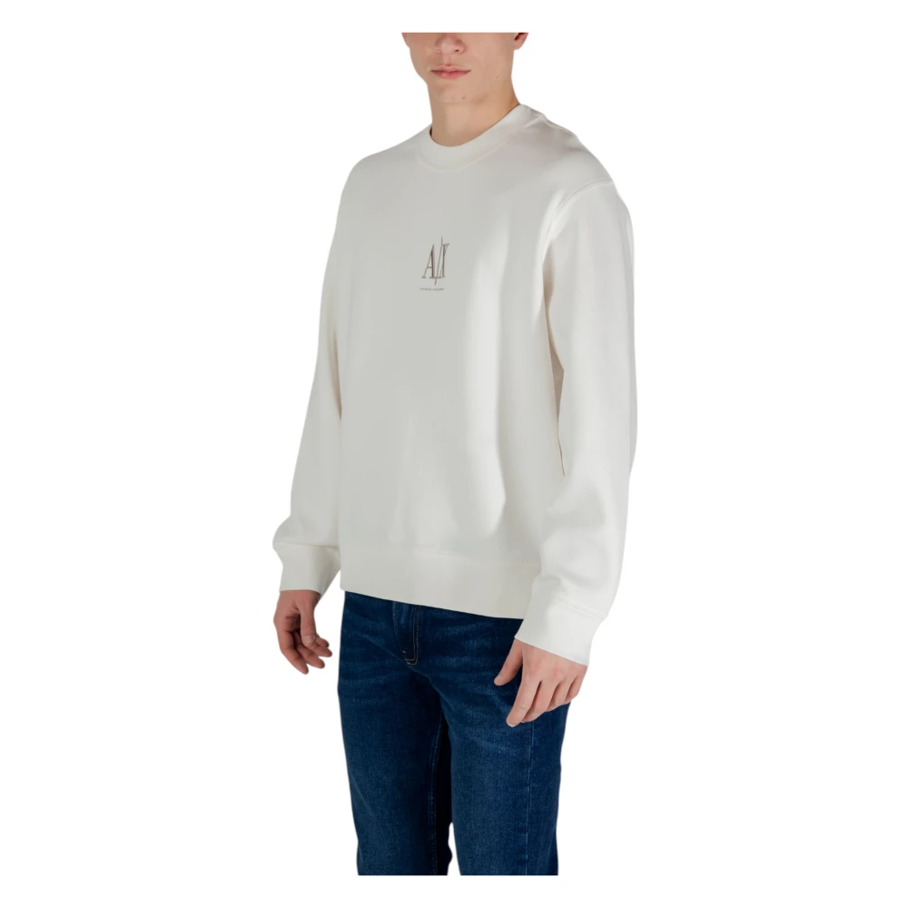Armani Exchange Onbedekte Sweatshirt Lente Zomer Collectie Beige Heren